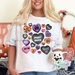 HALLOWEEN CANDY HEARTS - WHITE T-SHIRT-Country Gone Crazy-Country Gone Crazy