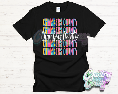 Chambers County Fun Letters - T-Shirt-Country Gone Crazy-Country Gone Crazy