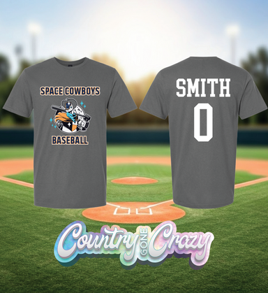 SPACE COWBOYS BASEBALL T-SHIRT-Country Gone Crazy-Country Gone Crazy
