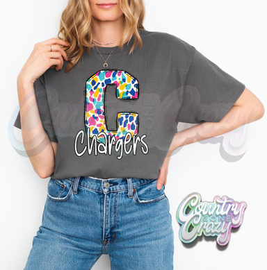 CHARGERS •• SPOTTY •• T-SHIRT-Country Gone Crazy-Country Gone Crazy