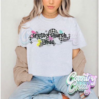 CHECKERED CRUSH • CROSBY CHURCH MDO • T-Shirt-Country Gone Crazy-Country Gone Crazy