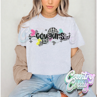 CHECKERED CRUSH • COUGARS • T-Shirt-Country Gone Crazy-Country Gone Crazy