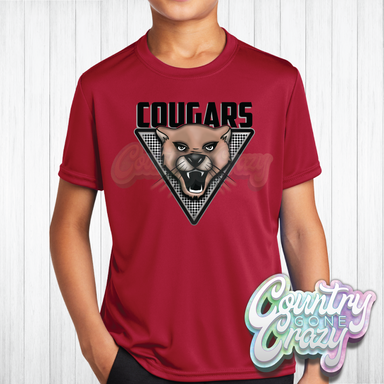 Cougars Triangle - Dry Fit-Country Gone Crazy-Country Gone Crazy
