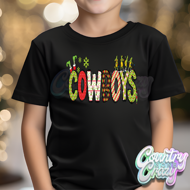 Cowboys - Red/Green Grinch - T-Shirt-Country Gone Crazy-Country Gone Crazy