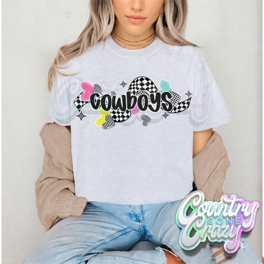 CHECKERED CRUSH • COWBOYS • T-Shirt-Country Gone Crazy-Country Gone Crazy