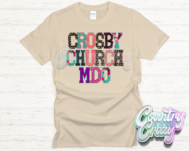Crosby Church MDO Faux Applique T-Shirt-Country Gone Crazy-Country Gone Crazy