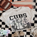 Cubs ~ Letterman ~ Natural T-Shirt-Country Gone Crazy-Country Gone Crazy