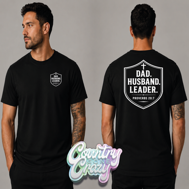 DAD. HUSBAND. LEADER-Gildan-Country Gone Crazy