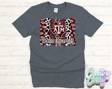 TAMU Brushstroke - T-Shirt-Country Gone Crazy-Country Gone Crazy