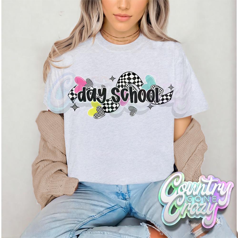 CHECKERED CRUSH • DAY SCHOOL • T-Shirt-Country Gone Crazy-Country Gone Crazy