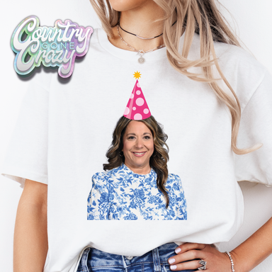 DB BIRTHDAY T-SHIRT - WHITE GILDAN SOFTSTYLE-Country Gone Crazy-Country Gone Crazy