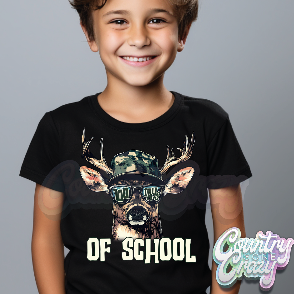 100 DAYS OF SCHOOL BUCK - T-Shirt-Country Gone Crazy-Country Gone Crazy