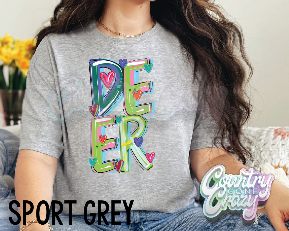 Deer • Splash • T-Shirt-Country Gone Crazy-Country Gone Crazy