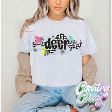 CHECKERED CRUSH • DEER • T-Shirt-Country Gone Crazy-Country Gone Crazy