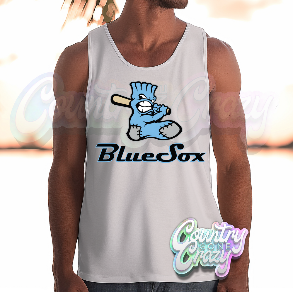 BLUE SOX // UNISEX TANK TOPS-Country Gone Crazy-Country Gone Crazy