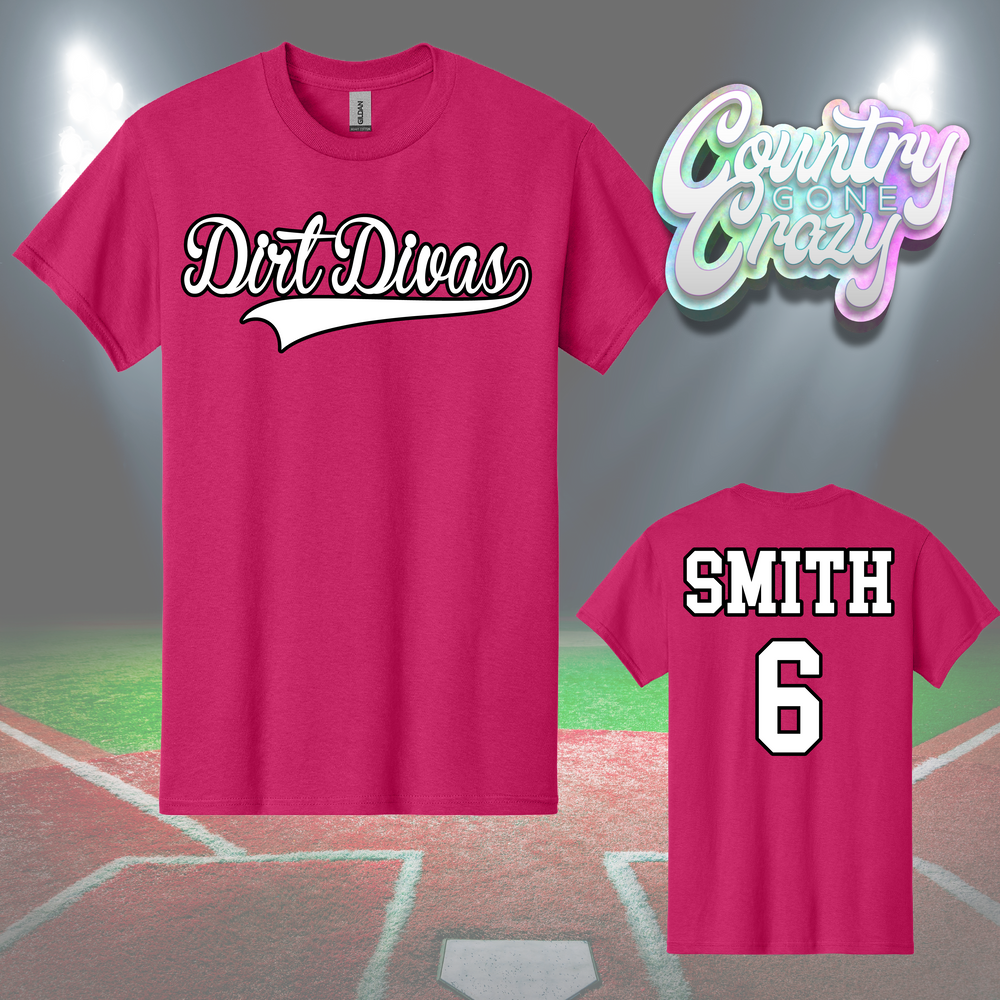 Dirt Divas - Softball - T-Shirt-Country Gone Crazy-Country Gone Crazy