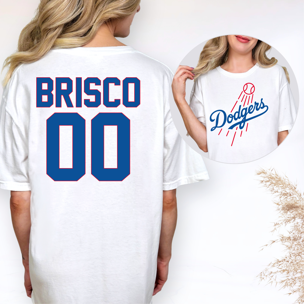 Dodgers - Baseball logo - White T-Shirt-Country Gone Crazy-Country Gone Crazy
