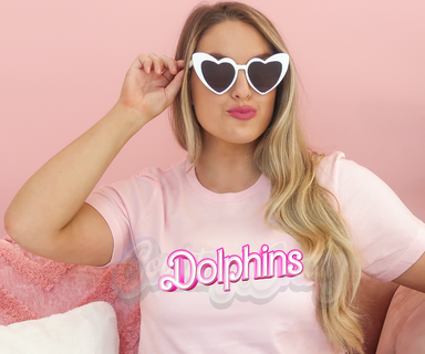 Dolphins 💞 Barbie 💖 T-Shirt-Country Gone Crazy-Country Gone Crazy