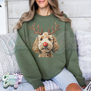 Golden Doodle Reindeer-Country Gone Crazy-Country Gone Crazy