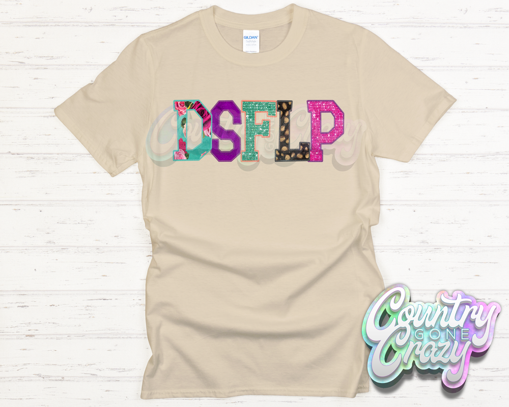 DSFLP Faux Applique T-Shirt-Country Gone Crazy-Country Gone Crazy