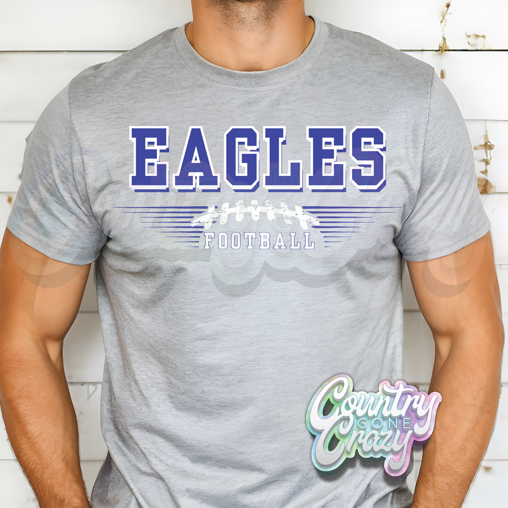 Eagles Football - Sports Grey T-Shirt-Country Gone Crazy-Country Gone Crazy