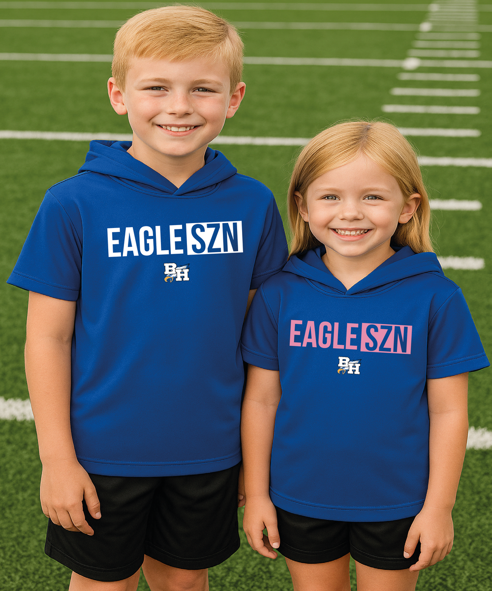 EAGLE SZN // // Short-Sleeved Hoodie-Country Gone Crazy-Country Gone Crazy