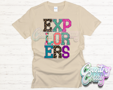 Explorers Faux Applique T-Shirt-Country Gone Crazy-Country Gone Crazy