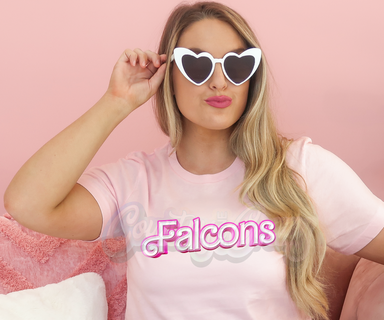 Falcons 💞 Barbie 💖 T-Shirt-Country Gone Crazy-Country Gone Crazy