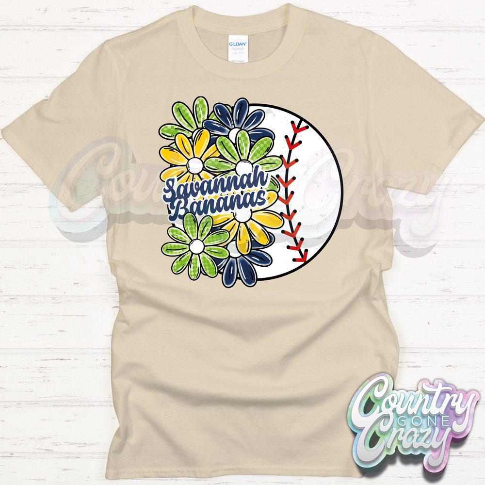 Bananas Floral - T-Shirt-Gildan-Country Gone Crazy