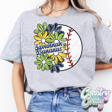 Bananas Floral - T-Shirt-Gildan-Country Gone Crazy