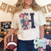 H FOOTBALL - Floral - T-Shirt-Country Gone Crazy-Country Gone Crazy