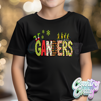 Ganders - Red/Green Grinch - T-Shirt-Country Gone Crazy-Country Gone Crazy