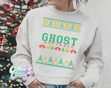 GHOST Fastpitch Softball - Ugly Sweater-Gildan-Country Gone Crazy