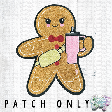 Gingerbread with Stanley Chenille Iron-On Patch-Country Gone Crazy-Country Gone Crazy