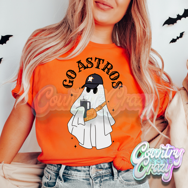 Go Astros - Orange - T-Shirt-Country Gone Crazy-Country Gone Crazy