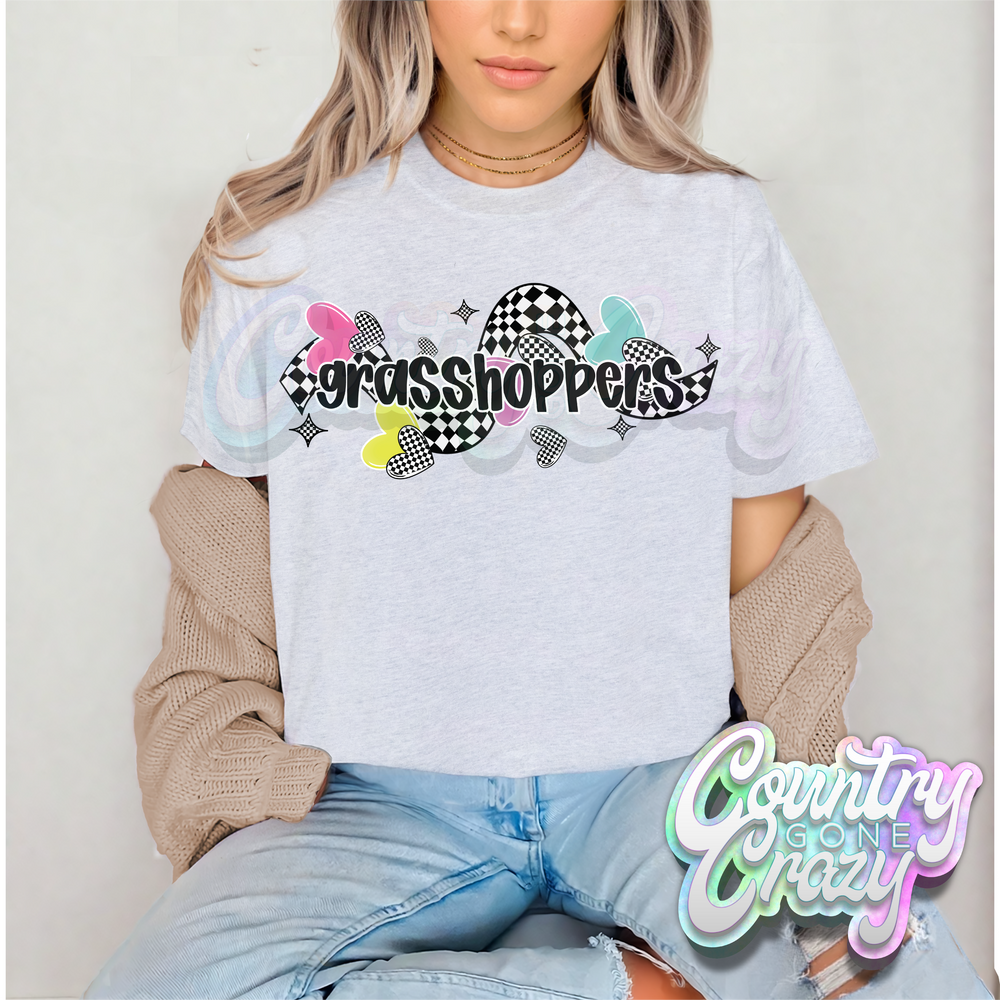 CHECKERED CRUSH • GRASSHOPPERS • T-Shirt-Country Gone Crazy-Country Gone Crazy