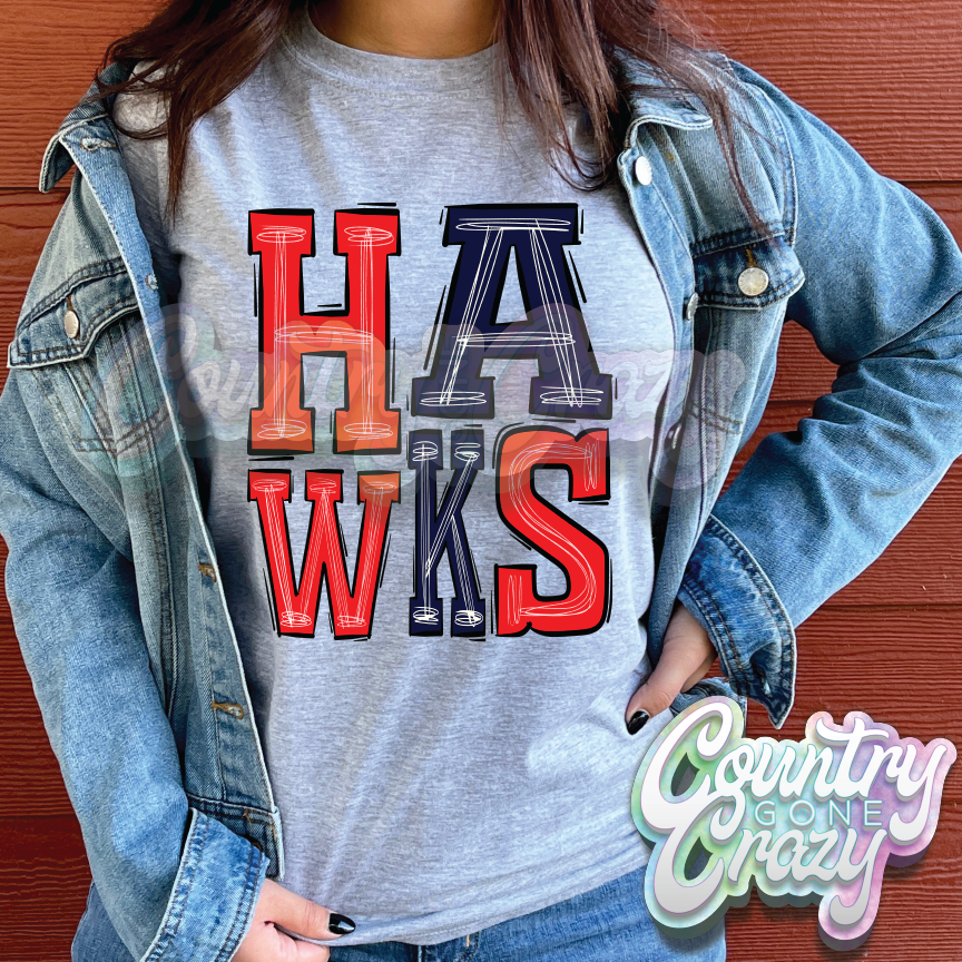 Hawks - Tango T-Shirt-Country Gone Crazy-Country Gone Crazy