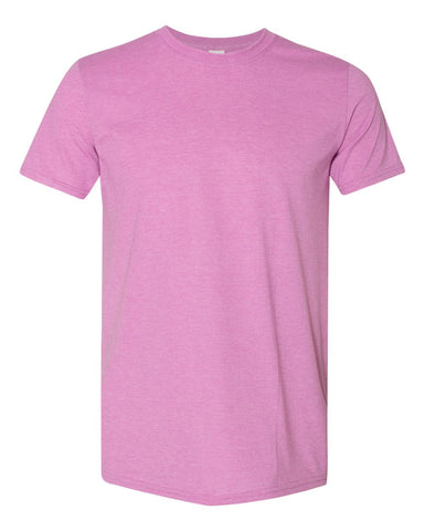 Heather Radiant Orchid - Adult Softstyle T-Shirt-Gildan-Country Gone Crazy