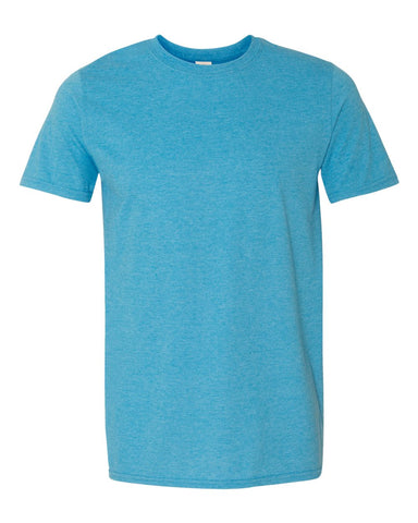 Heather Sapphire - Adult Softstyle T-Shirt-Gildan-Country Gone Crazy