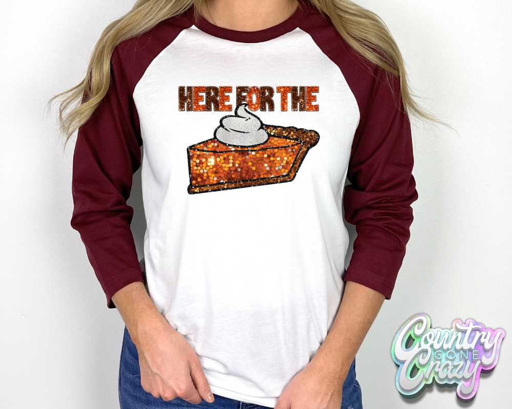 Thanksgiving • Bella Canvas • Maroon/White Raglan-Country Gone Crazy-Country Gone Crazy
