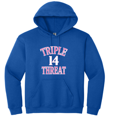 Triple Threat - Royal Hoodie-Country Gone Crazy-Country Gone Crazy