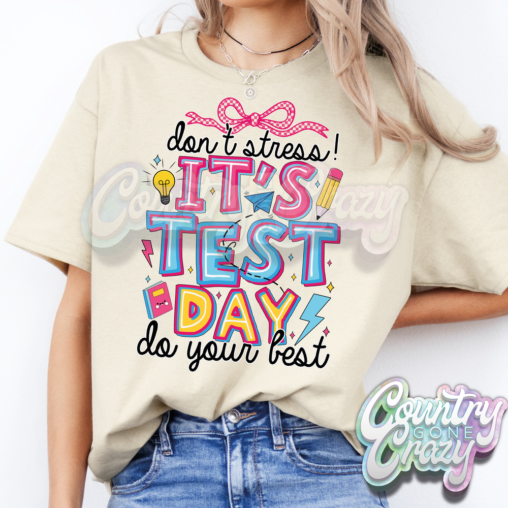 Don't Stress with Bow T-Shirt-Country Gone Crazy-Country Gone Crazy