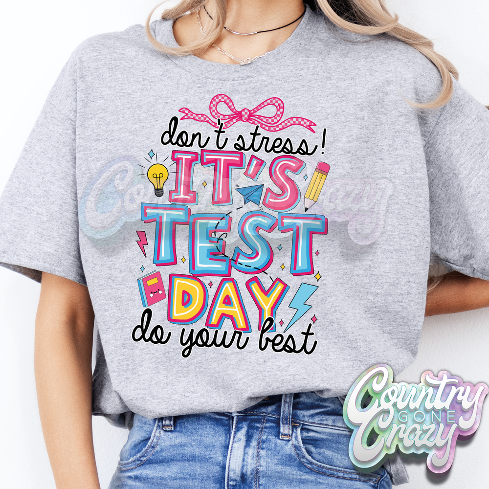 Don't Stress with Bow T-Shirt-Country Gone Crazy-Country Gone Crazy