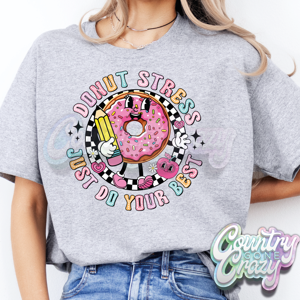 DONUT STRESS - T-SHIRT-Country Gone Crazy-Country Gone Crazy
