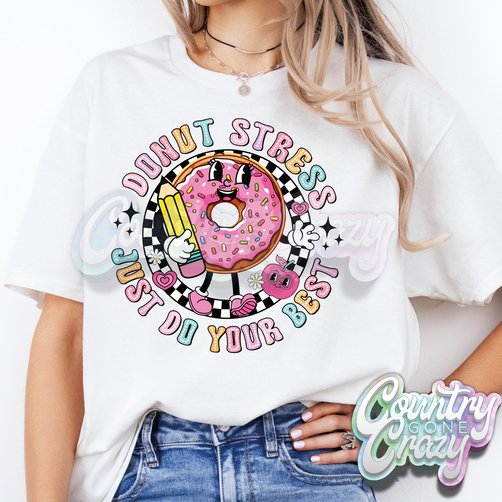 DONUT STRESS - T-SHIRT-Country Gone Crazy-Country Gone Crazy