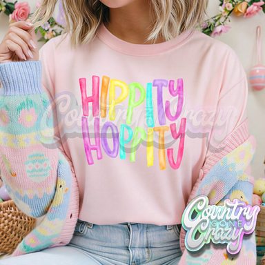 HIPPITY HOPPITY // LIGHT PINK T-SHIRT-Country Gone Crazy-Country Gone Crazy