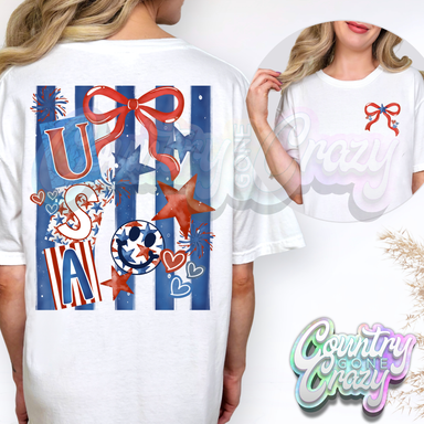 STRIPE USA POCKET AND BACK - T-Shirt-Country Gone Crazy-Country Gone Crazy