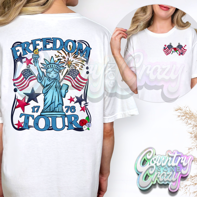 FREEDOM TOUR POCKET AND BACK - T-Shirt-Country Gone Crazy-Country Gone Crazy