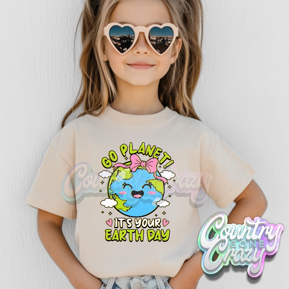 GO PLANET - NATURAL T-Shirt-Country Gone Crazy-Country Gone Crazy