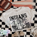 Indians ~ Letterman ~ Natural T-Shirt-Country Gone Crazy-Country Gone Crazy